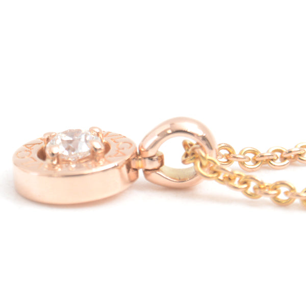 Bvlgari 750PG Diamond Necklace Pink Gold