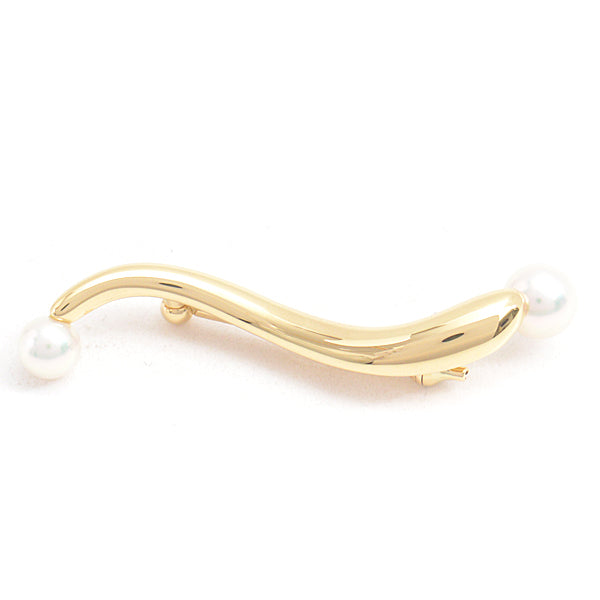 Mikimoto K18 Pearl Brooch for Women in Great Condition