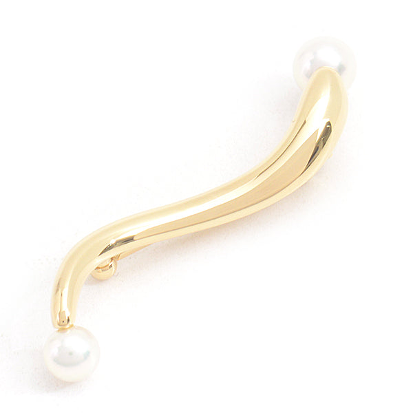 Mikimoto K18 Pearl Brooch for Women in Great Condition