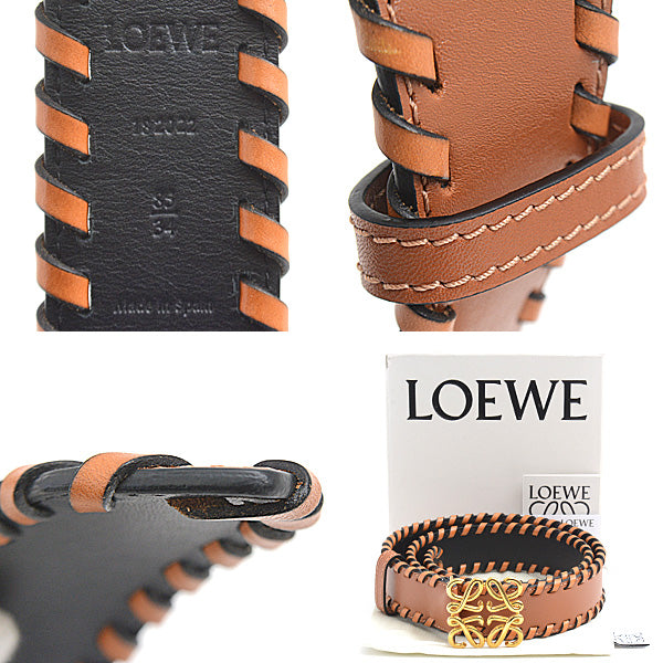 Loewe Anagram Waist Belt Calf Light Brown