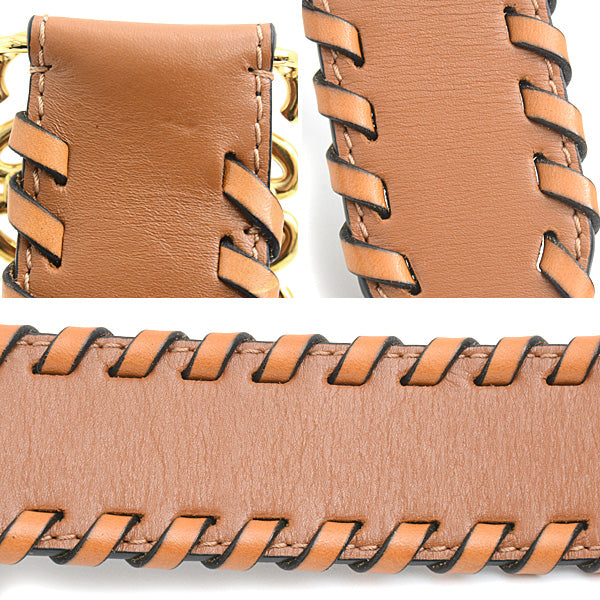 Loewe Anagram Waist Belt Calf Light Brown