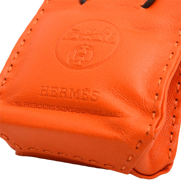 Hermes Leather Sac Orange Bag Charm