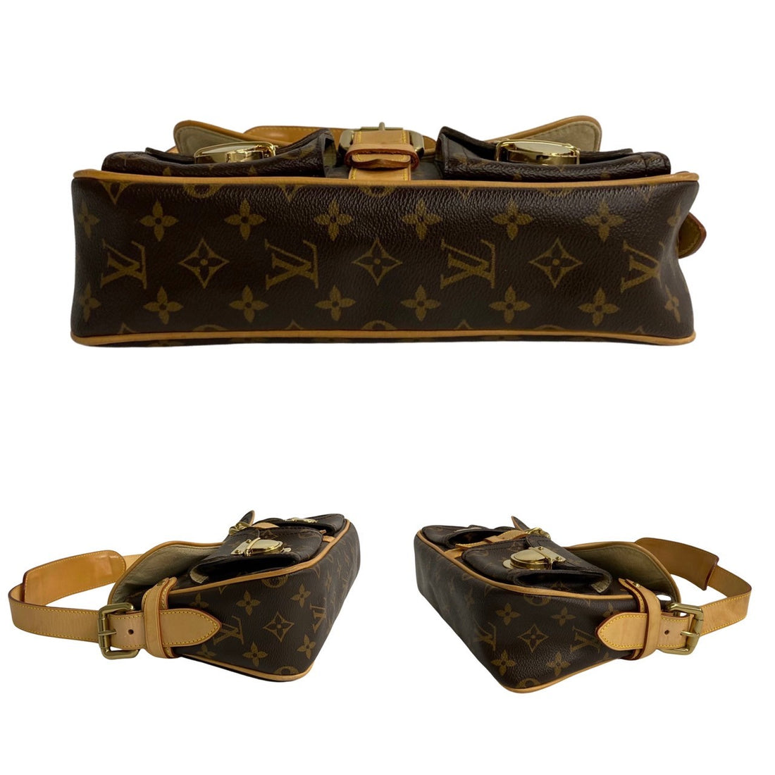 Louis Vuitton Monogram Hudson PM Canvas Crossbody Bag in Very Good Condition