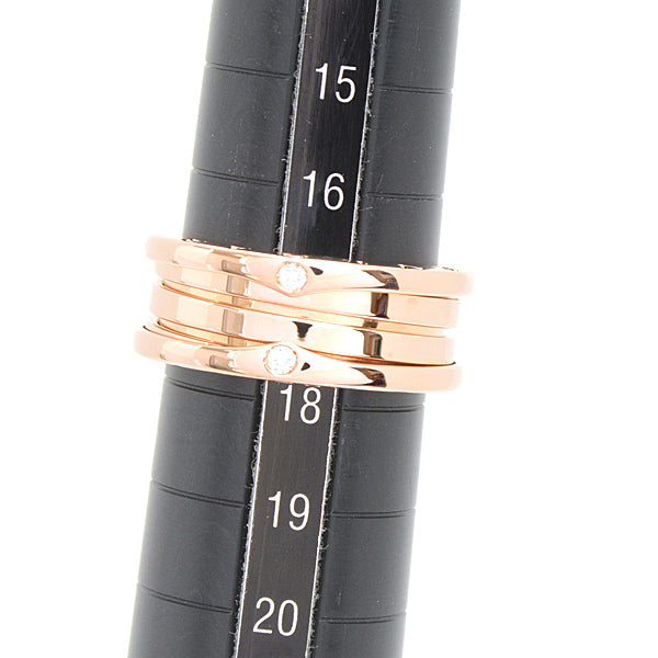 Bvlgari B-zero1 Diamond Ring 750PG Pink Gold in Great Condition