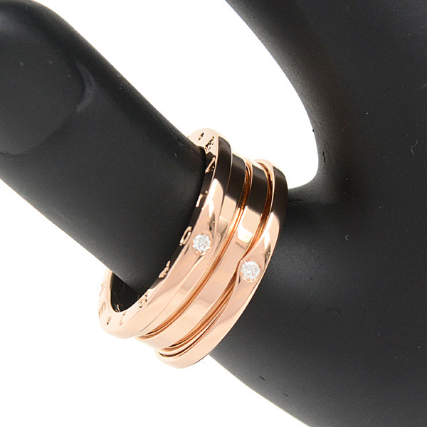 Bvlgari B-zero1 Diamond Ring 750PG Pink Gold in Great Condition