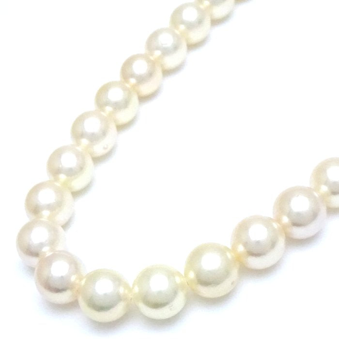 Akoya Pearl Necklace Silver 8.5-9.0mm