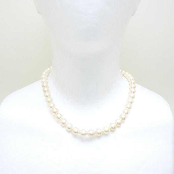 Akoya Pearl Necklace Silver 8.5-9.0mm