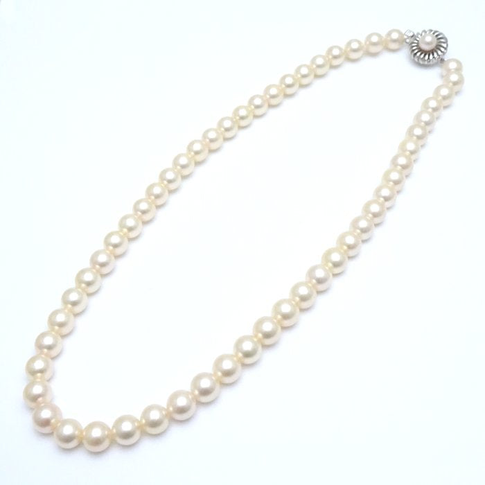 Akoya Pearl Necklace Silver 75316