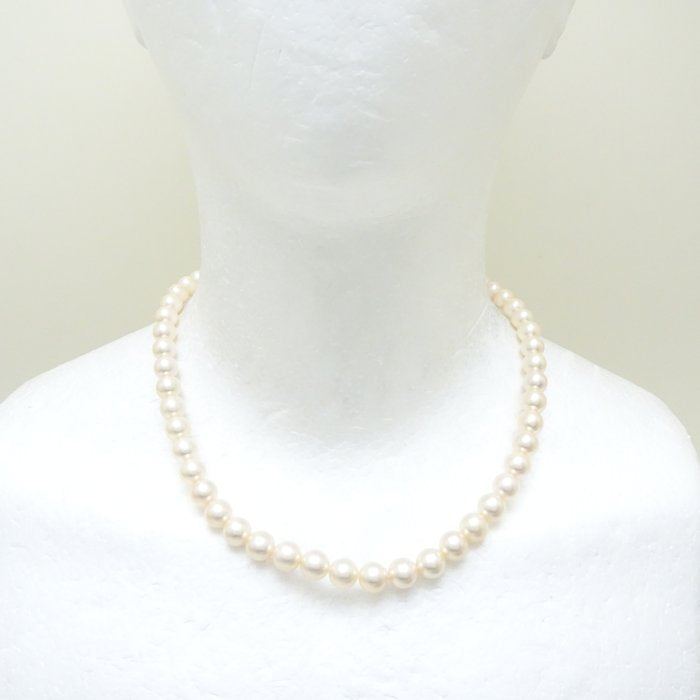 Akoya Pearl Necklace Silver 7.5-7.9mm