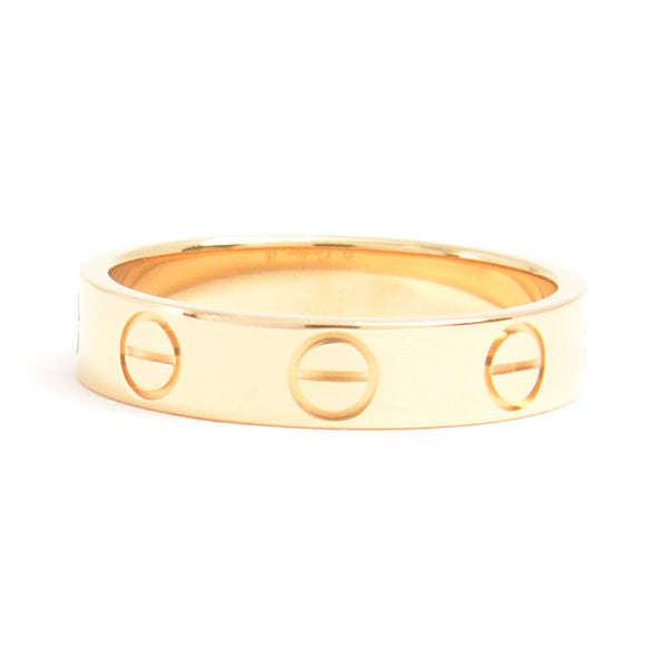 Cartier Mini Love Ring 750YG Yellow Gold in Great Condition