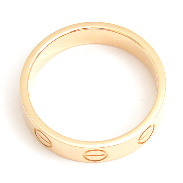 Cartier Mini Love Ring 750YG Yellow Gold in Great Condition