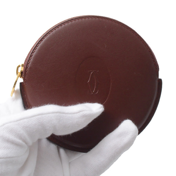 Cartier Leather Must Line Coin Case in Great Condition