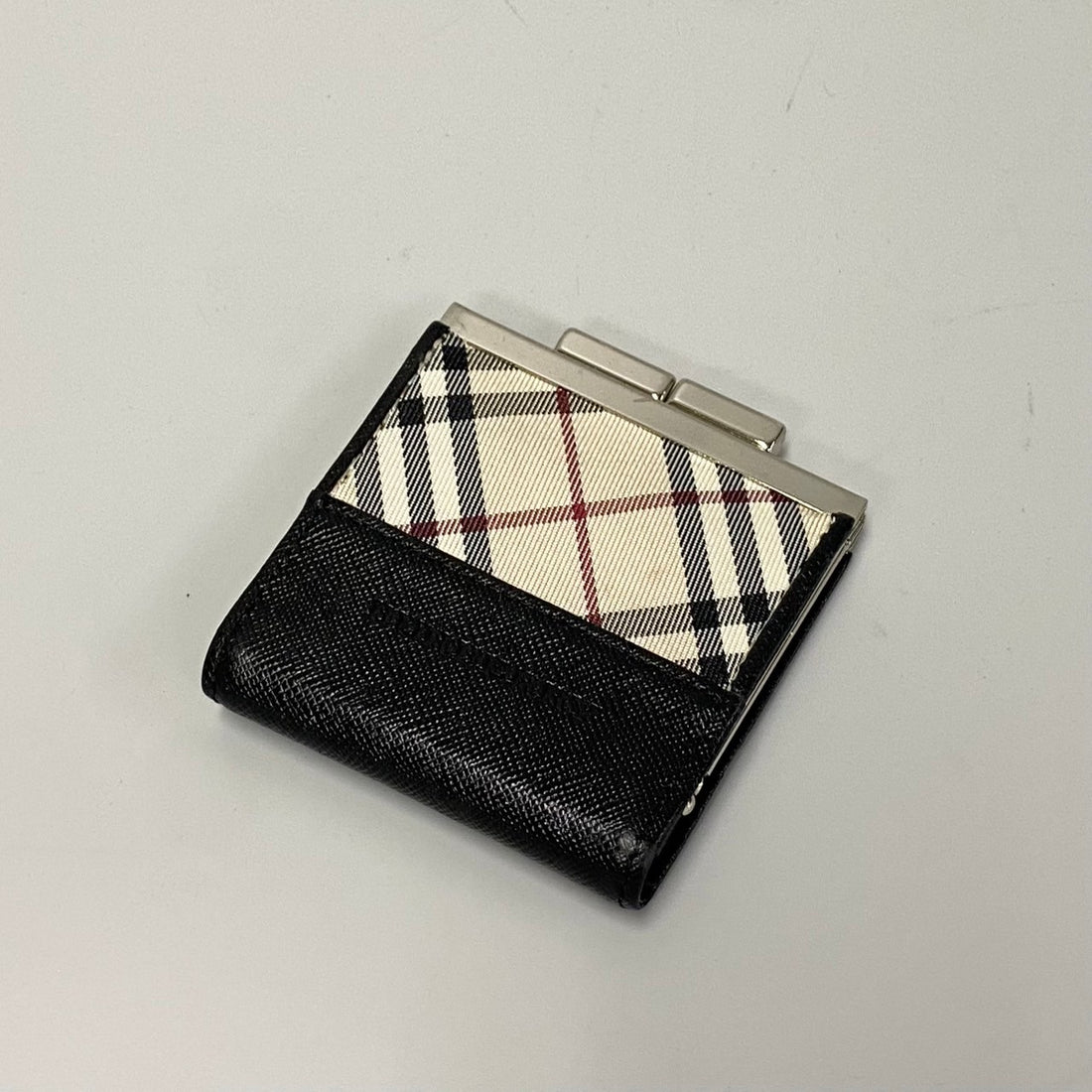 Burberry Nova Check Coin Case Leather Coin Case