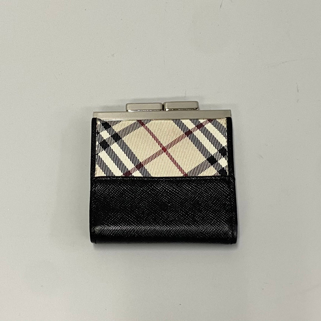 Burberry Nova Check Coin Case Leather Coin Case