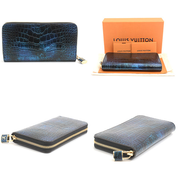 Louis Vuitton Crocodile Zippy Wallet Padlock