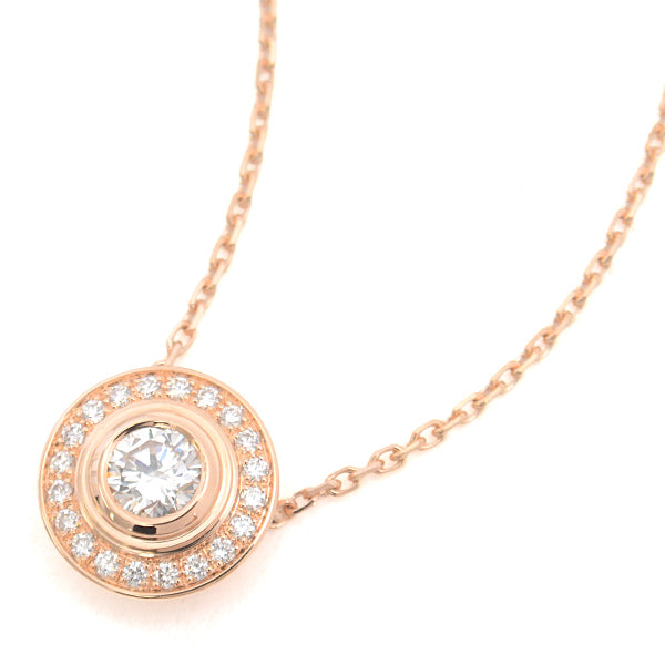 Cartier 750PG Diamond Necklace Pink Gold