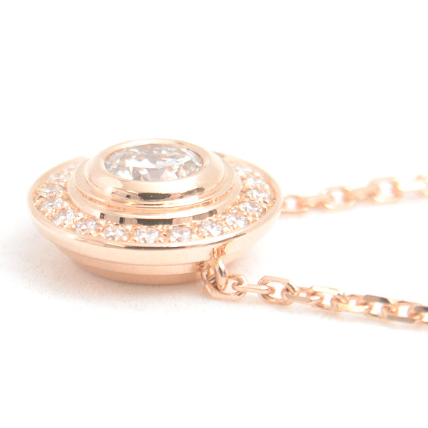 Cartier 750PG Diamond Necklace Pink Gold in Great Condition