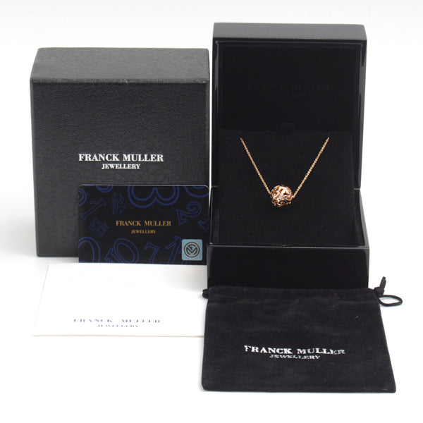 FRANCK MULLER Talisman Ball Diamond Necklace 750PG in Great Condition