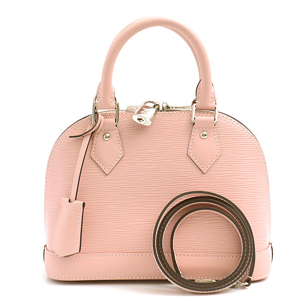 Louis Vuitton Epi Alma BB Rose Ballerine Handbag M41327