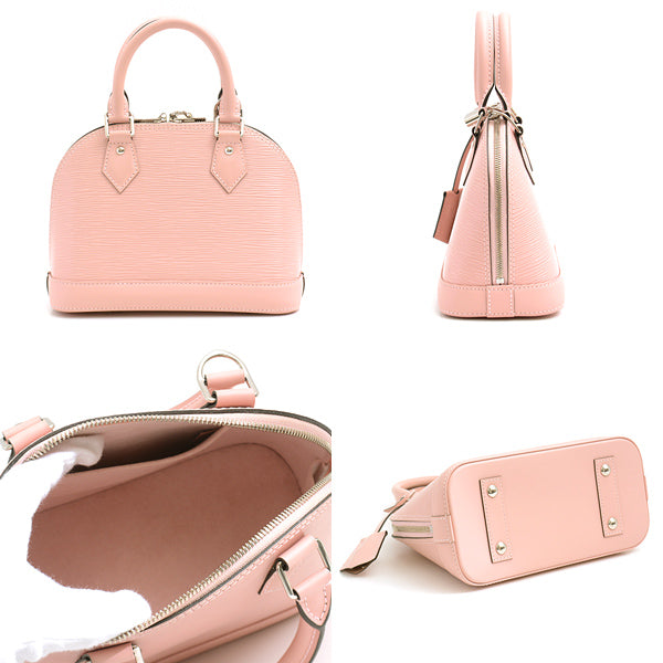 Louis Vuitton Epi Alma BB Rose Ballerine Handbag M41327