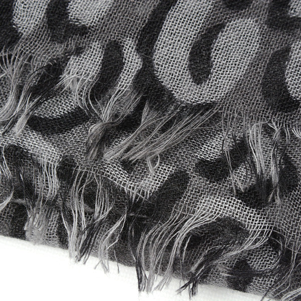 Louis Vuitton Leopard Shawl Stole Cashmere Silk in Great Condition