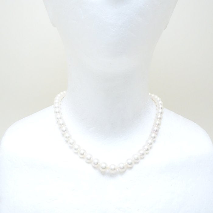 Akoya Pearl Necklace Silver 8-8.5mm