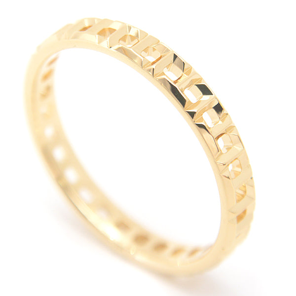 Tiffany & Co T True Narrow Ring 750YG Yellow Gold 23.5 in Great Condition