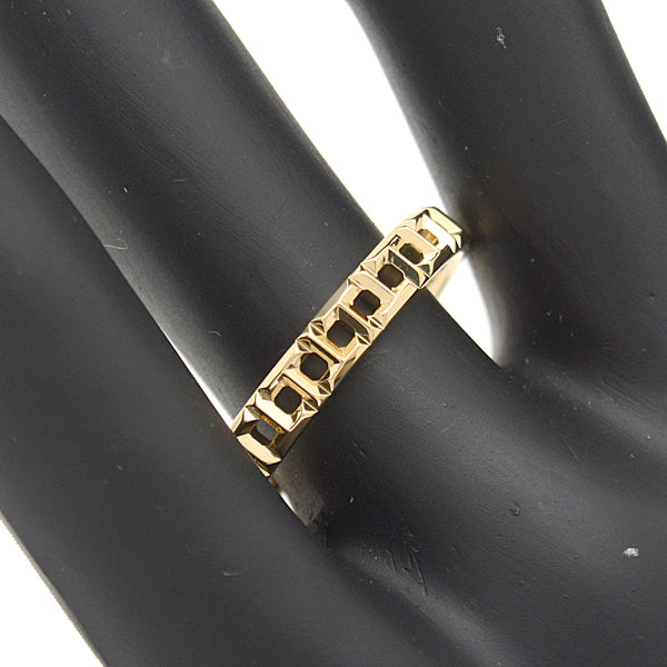 Tiffany & Co T True Narrow Ring 750YG Yellow Gold 23.5 in Great Condition