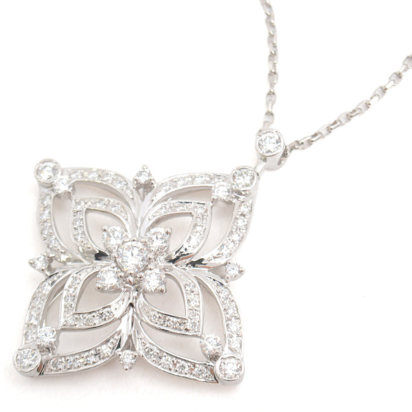 MONNICKENDAM PT900 Diamond Flower Motif Necklace