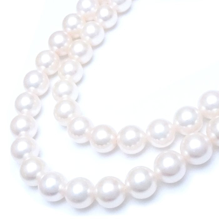 Akoya Pearl Necklace 8-8.5mm 125cm Silver