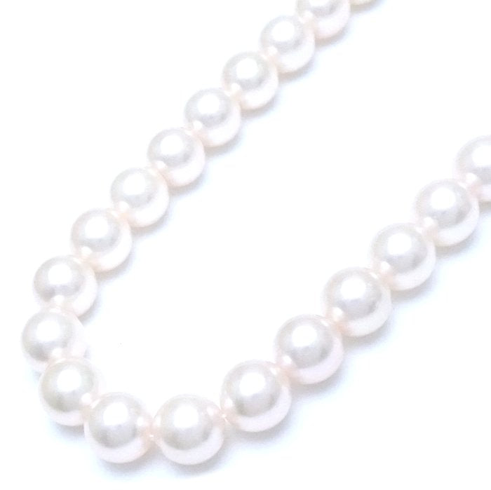 Akoya Pearl Necklace Silver 7.5-8mm