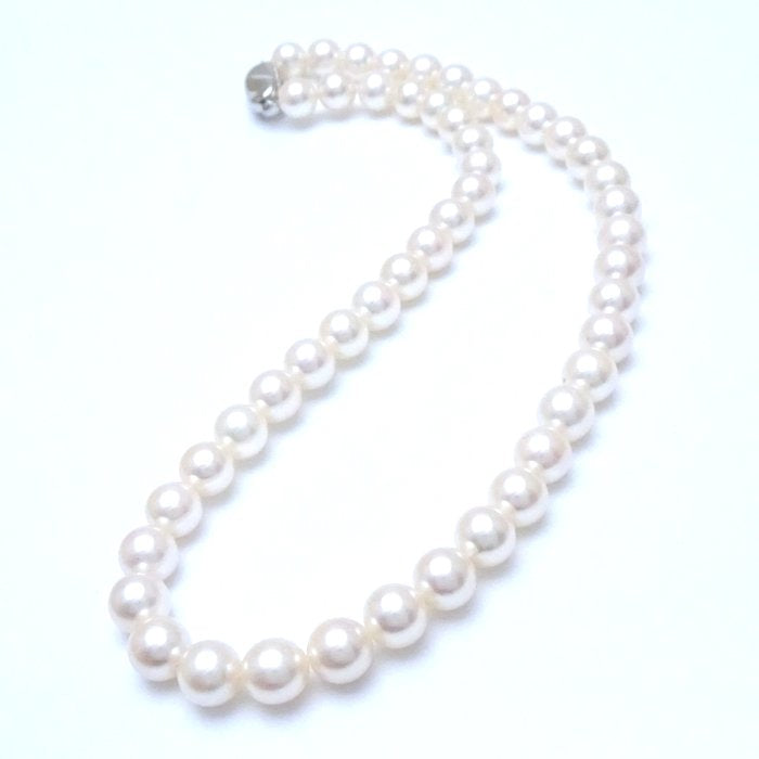 Akoya Pearl Necklace Silver 40cm