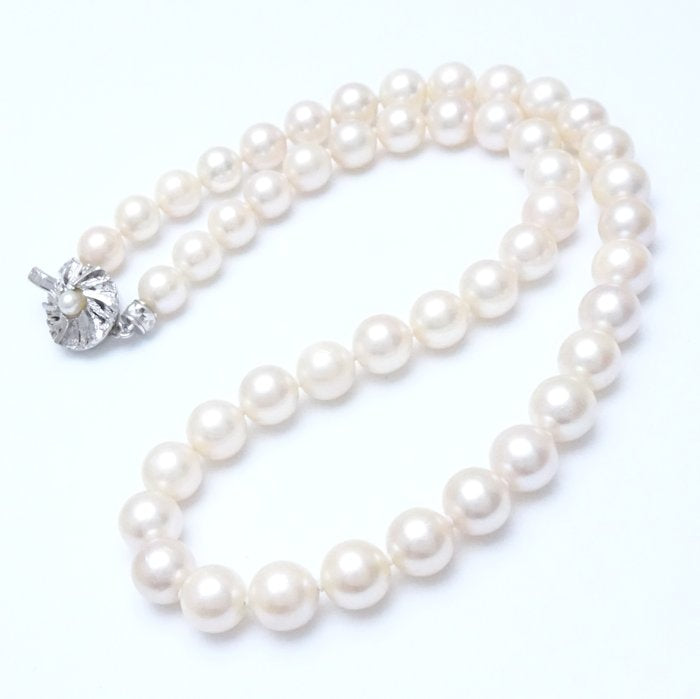 Akoya Pearl Necklace Silver 44.5cm