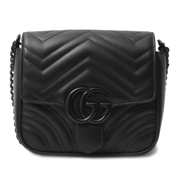 Gucci Leather GG Marmont Quilted Shoulder Bag 739681