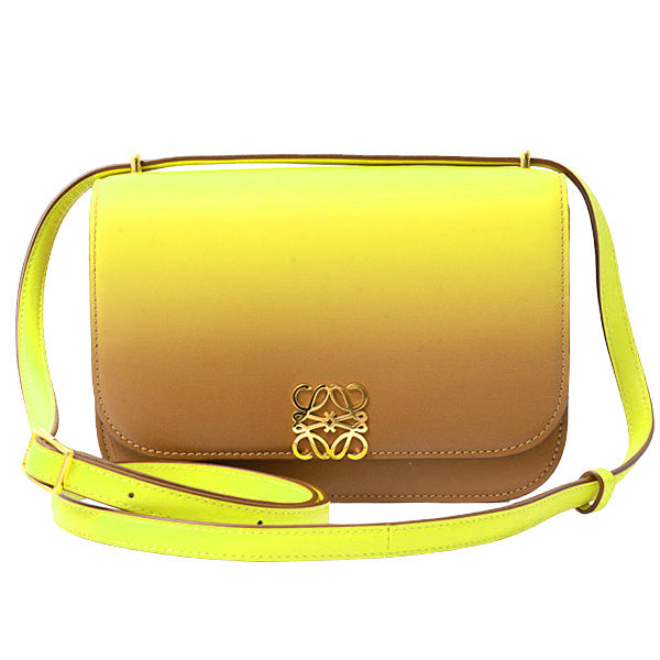 Loewe Silk Calf Leather Goya Bag Small Yellow Gradient