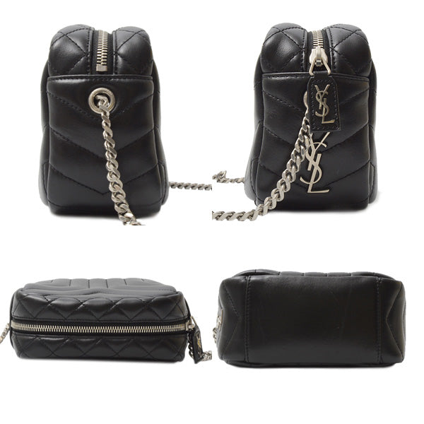 Yves Saint Laurent Leather Loulou Mini Bowling Bag Shoulder