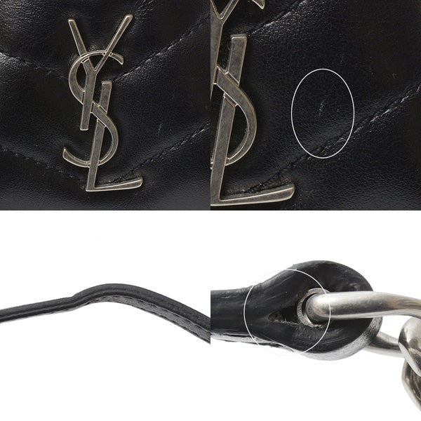 Yves Saint Laurent Leather Loulou Mini Bowling Bag Shoulder