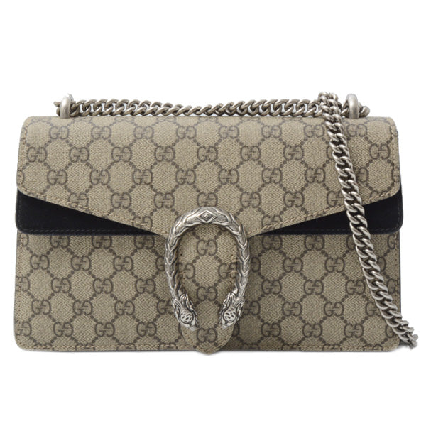 Gucci GG Supreme Dionysus Chain Shoulder Bag PVC Suede