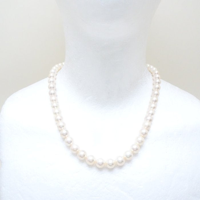 Akoya Pearl Necklace Silver 8.5-9mm