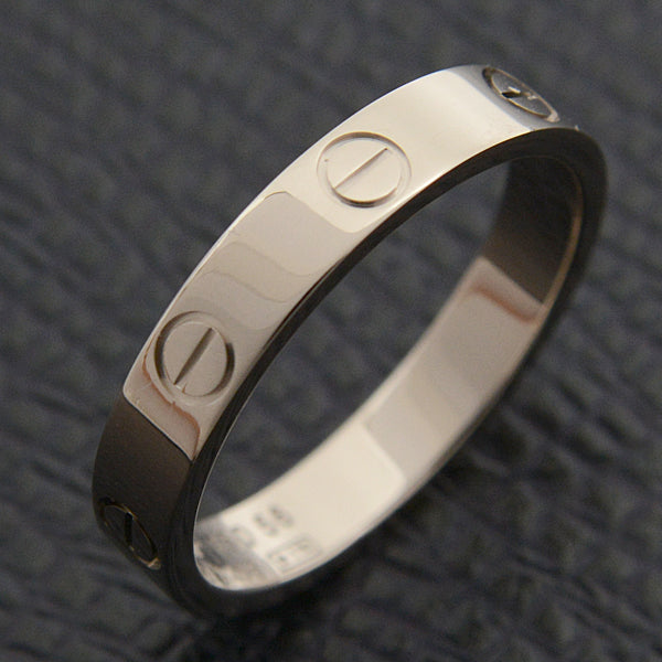 Cartier White Gold Mini Love Ring 750WG in Great Condition