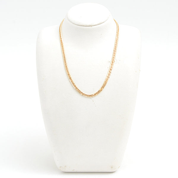 K18 6-Sided Double Necklace Yellow Gold