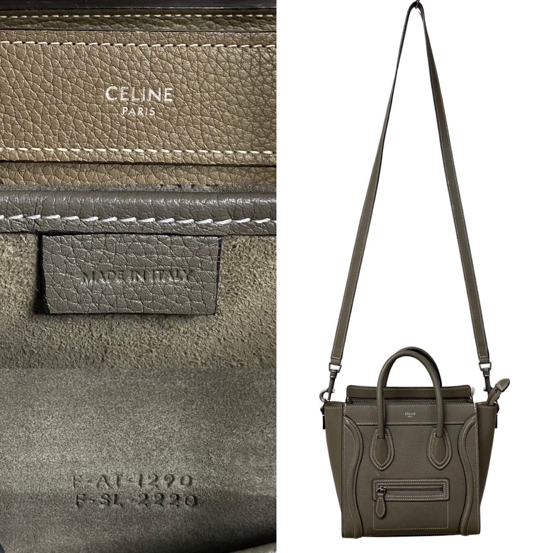 Celine Nano Leather Luggage Tote Bag Leather Tote Bag in Great Condition