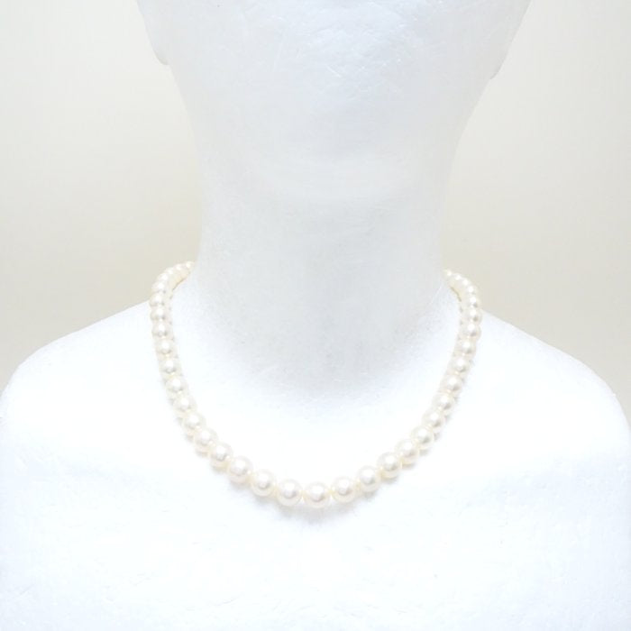 Akoya Pearl Necklace 8-8.5mm Silver