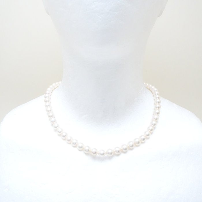 Akoya Pearl Necklace Silver 43cm