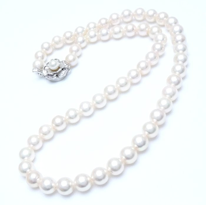 Akoya Pearl Necklace Silver 43cm