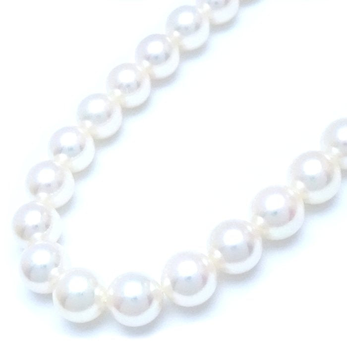 Akoya Pearl Necklace Silver 7-7.4mm