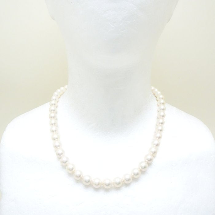 Akoya Pearl Necklace Silver 8.5-9mm