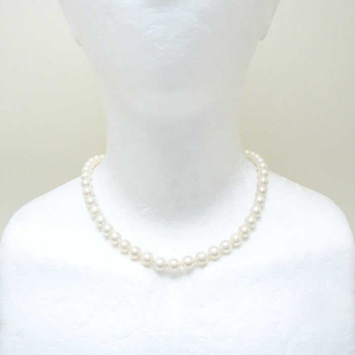 Akoya Pearl Necklace Silver 7.5-8mm