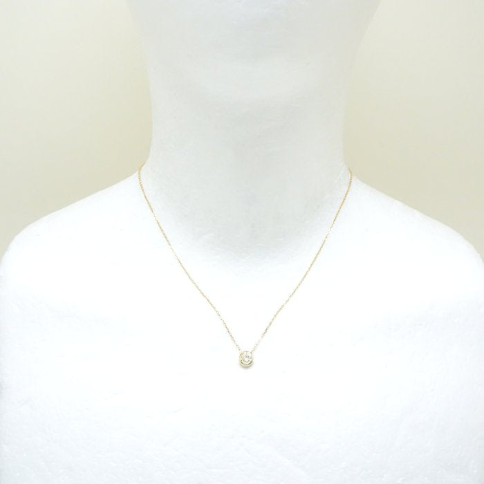 Diamond Necklace 0.23ct K18YG Yellow Gold