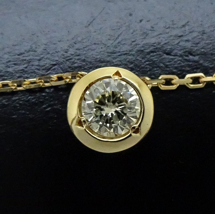 Diamond Necklace 0.23ct K18YG Yellow Gold